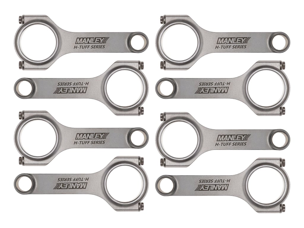 Manley Chrysler 5.7L/6.1L/6.4L Hemi ARP 8740 6.2in w/ 24mm Pin H Beam Connecting Rod - Set of 8 - 14089-8