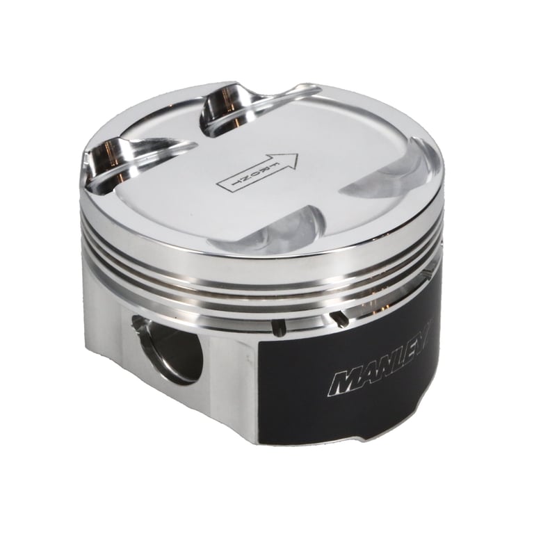 Manley 93-98 Toyota Supra Turbo (2JZGTE) 86mm STD Bore 9:1 Dish Extreme Duty Piston Set with Ring - 609000CE-6