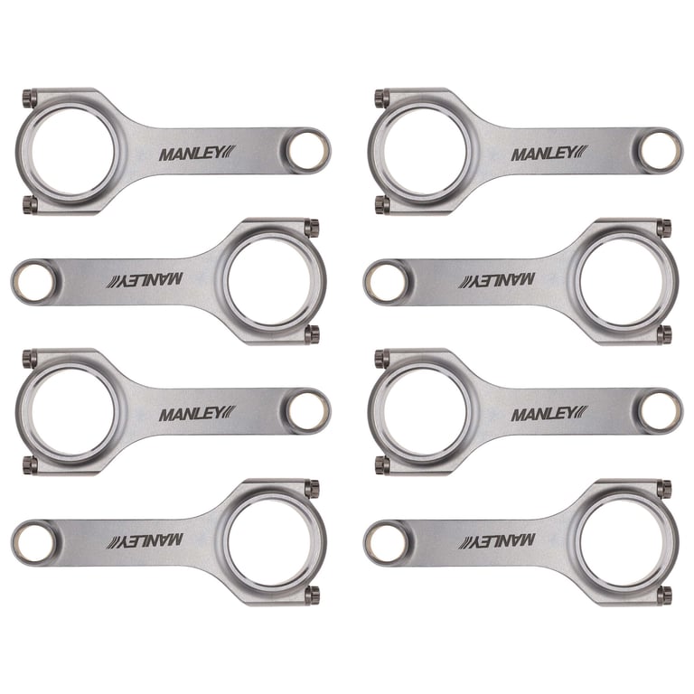 Manley Chevy Small Block LS/LT1 6.125in H Beam Connecting Rod Set w/ ARP2000 Bolts - 14031-8