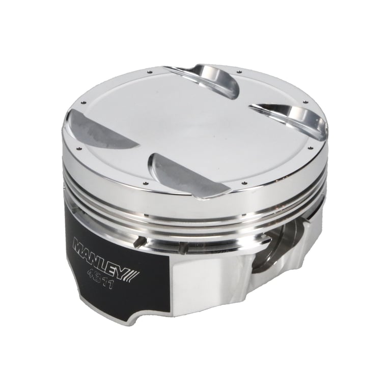 Manley Mitsubishi 4B11 86mm Bore 9.0:1 CR -5cc Dish Turbo Tuff Piston Set w/ Rings - 624300CE-4