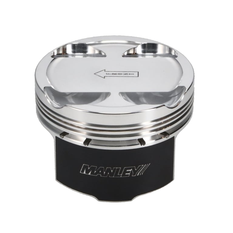 Manley 93-98 Toyota Supra Turbo (2JZGTE) 86.5mm +5mm Bore 9:1 Dish Piston Set with Ring - 609005CE-6
