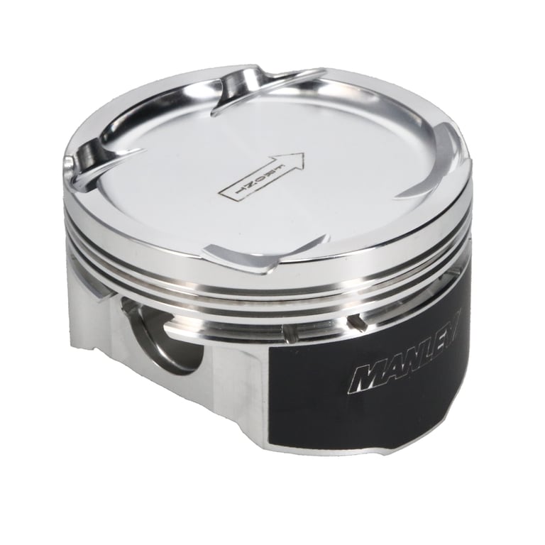 Manley 03-06 EVO VIII/IX 85.5mm Bore +.5mm -8.5/9.0 CR Dish Extreme Duty Piston Set with Rings - 619005CE-4
