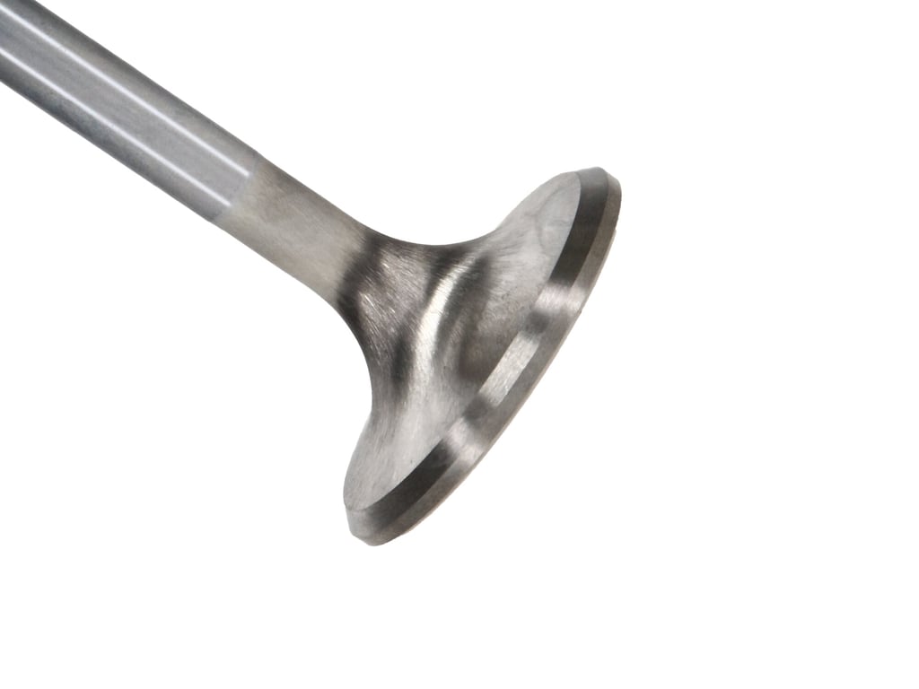 Manley Ford 289 - 302 - 351W 1.600 Head Dia 5.080 OA L 5 Deg Dish Race Flo Exhaust Valves (Set of 8) - 11889-8