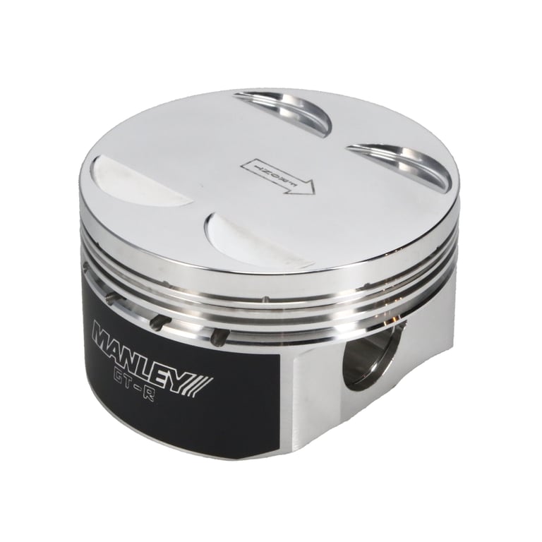 Manley Nissan GTR VR38DETT 99mm Bore 88.4mm Stroke -2cc Dish Turbo Tuff Piston Set w/ Rings - 641010CE-6