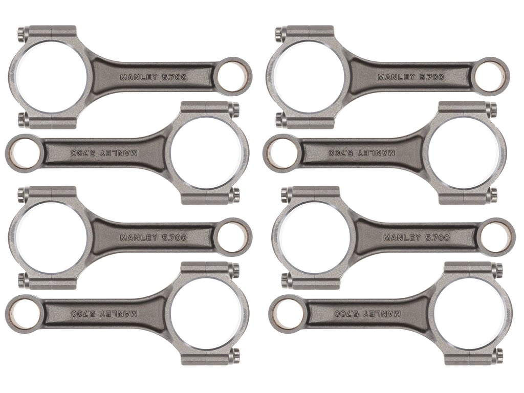 Manley Chevrolet Small Block Sportsmaster Connecting Rod Set - 5.700in Length - 14101C-8
