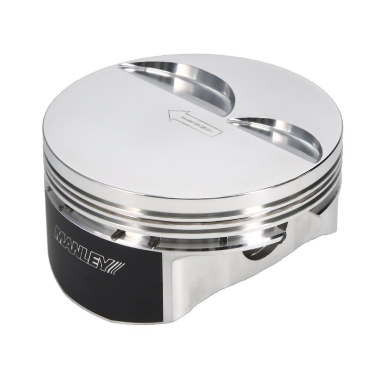 Manley Chevrolet LS Piston Set - 4.070in Bore 1.115in CH, -4.00 CC - 592670CE-8