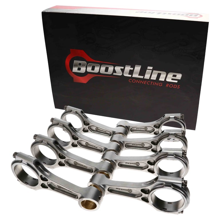BoostLine 01-10 (11-12 LML) GM Duramax 6.6L Diesel 6.418in Connecting Rod Kit Tapered Pin End - GM6418-358