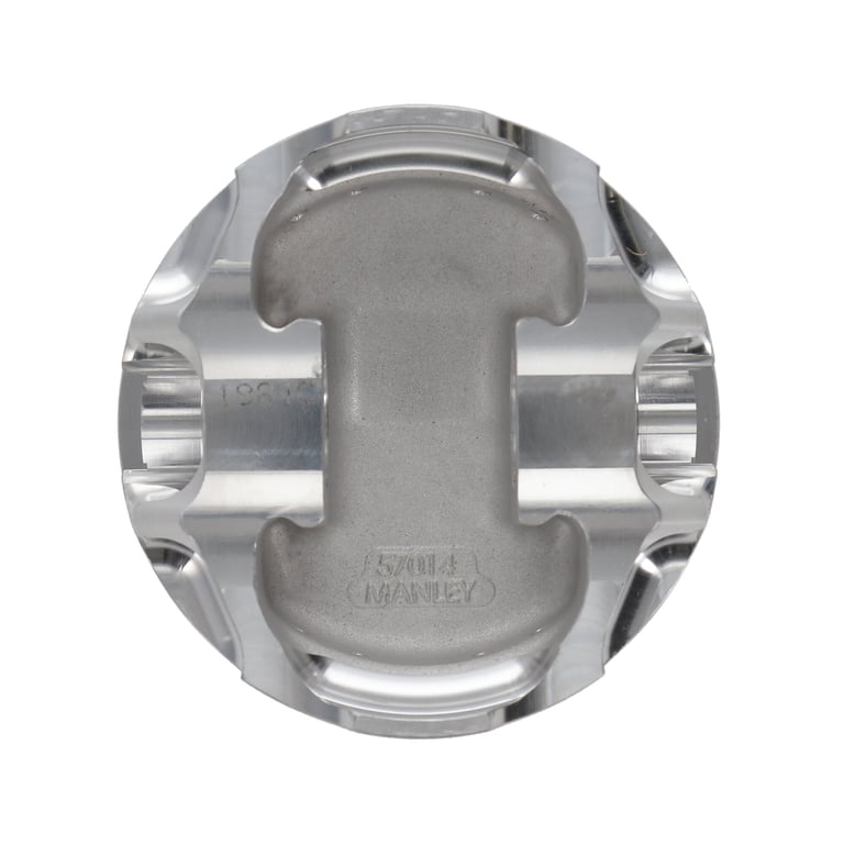 Manley Chevrolet LS Piston Set - 4.130in Bore 1.115in CH, -18.00 CC - 566305CE-8