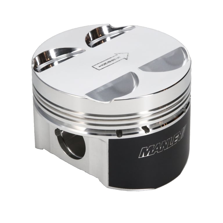 Manley 16+ Nissan VR30DDTT 86mm Bore 10:1 CR -3.5cc Dome Flat Top Piston w/ Rings (SINGLE) - 642GR1-1