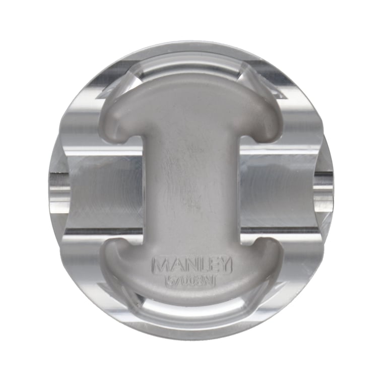 Manley 2018+ Ford Coyote 5.0L DOHC -6cc Dish 3.700in Bore 10:1 CR Platinum Piston Set - 595738C-8