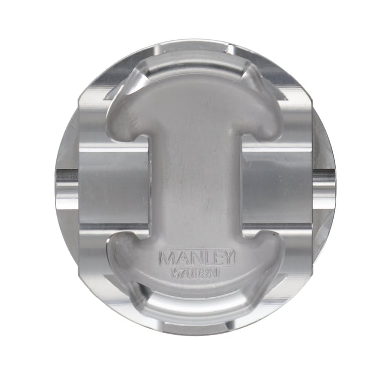 Manley Ford 3.7L Cyclone V6 3.770in Bore 1.239in Comp Height -5.0cc Extr Duty Piston Set - Set of 6 - 599510CE-6