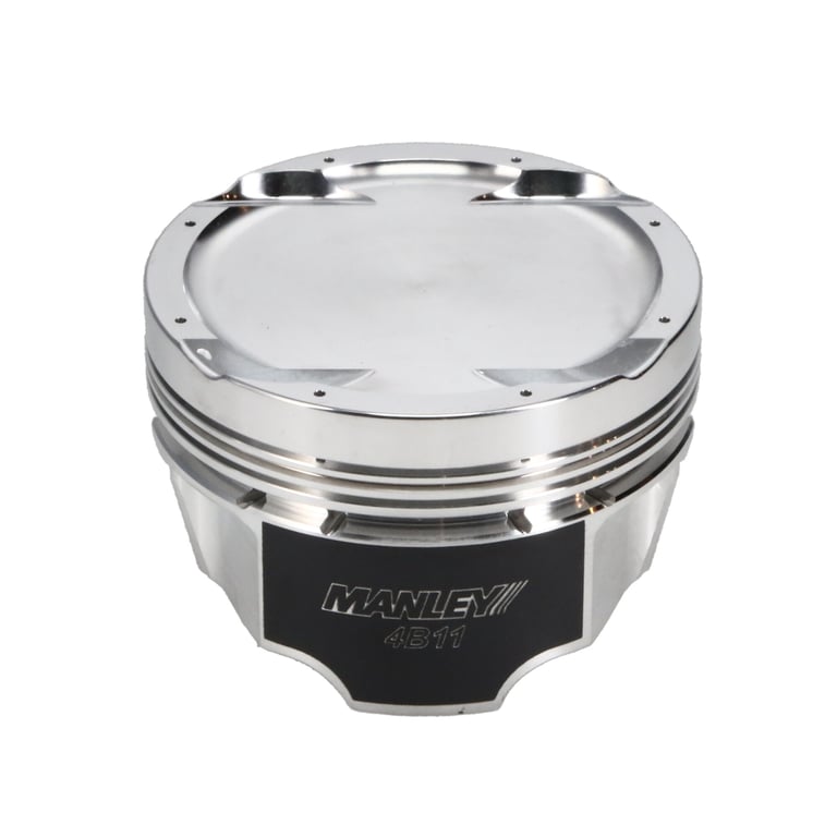 Manley 08+ Mitsubishi 4B11T 86.5mm (+.5mm) -11cc Dome 9.0:1 CR Turbo Tuff Series Piston Set w/ Rings - 624205CE-4