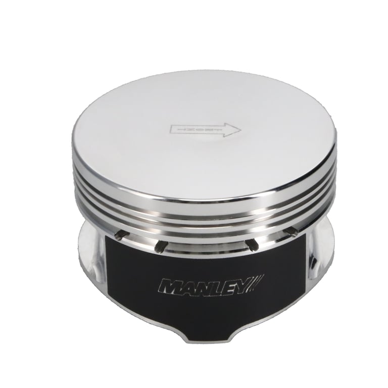 Manley Ford 4.6L/5.4L (3Valve) Flat Top Forged Aluminum 3.572in Bore 0cc Dome Piston Set - 594020C-8