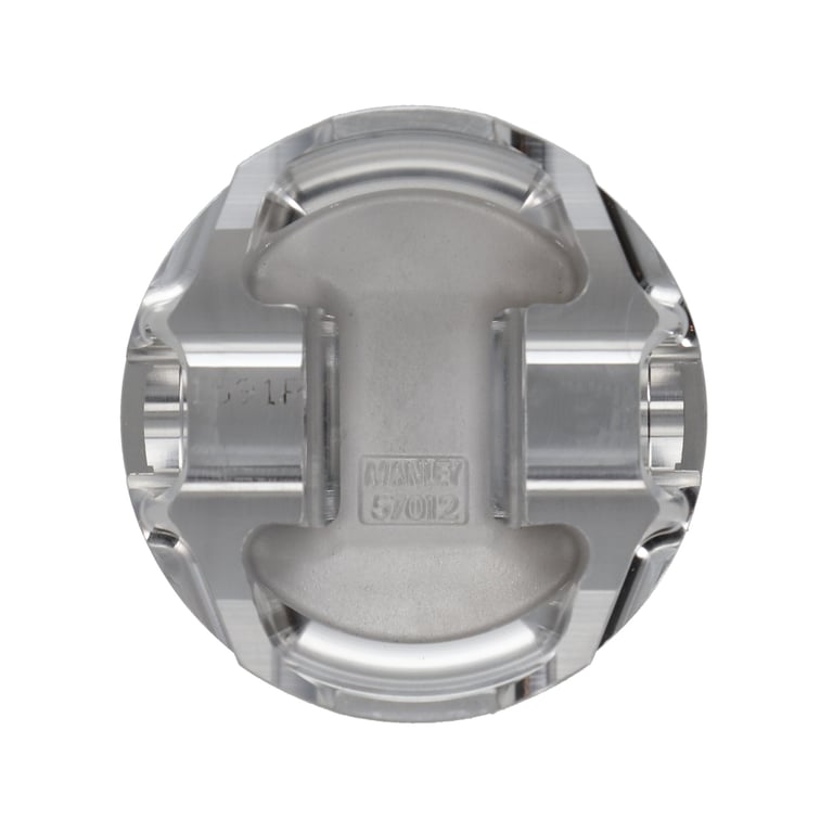 Manley Mitsubishi 4B11 86mm Bore 9.0:1 CR -5cc Dish Turbo Tuff Piston Set w/ Rings - 624300CE-4