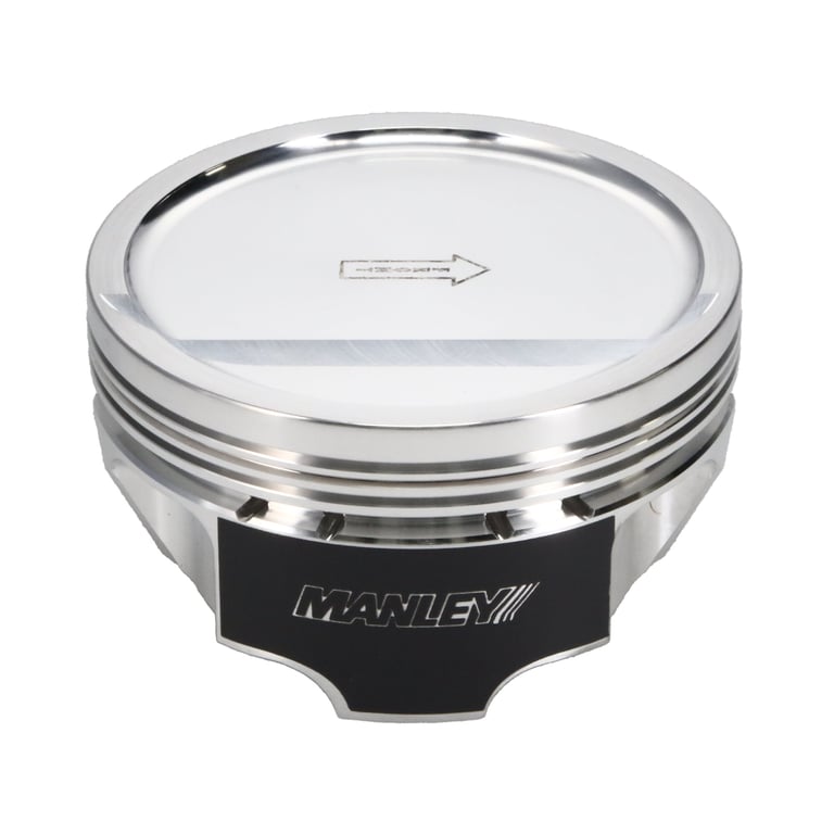 Manley Chevrolet LS Piston Set - 4.130in Bore 1.115in CH, -18.00 CC - 566305CE-8