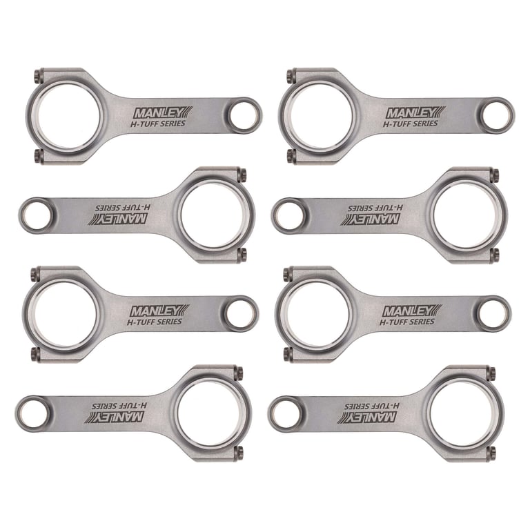 Manley Chevrolet LS 6.125 Length H Tuff Series Connecting Rod Single w/ ARP 2000 Bolts - 15051R-1