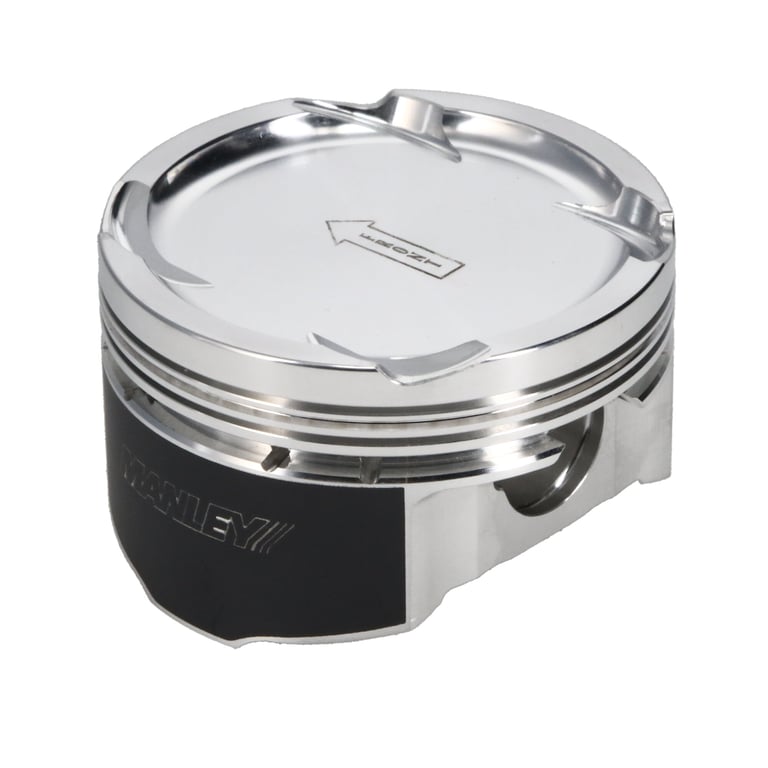 Manley 03-06 EVO VIII/IX 85.5mm Bore +.5mm -8.5/9.0 CR Dish Extreme Duty Piston Set with Rings - 619005CE-4