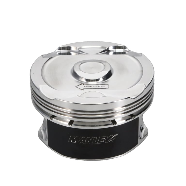Manley 2018+ Ford Coyote 5.0L DOHC -6cc Dish 3.667in Bore 10:1 CR Platinum Extreme Duty Piston Set - 595705CE-8