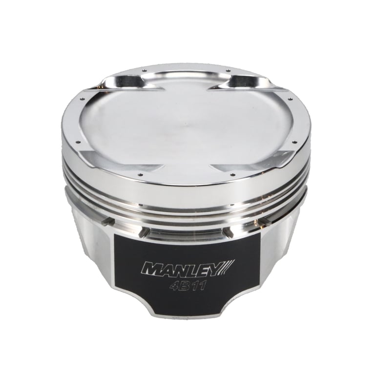 Manley 08+ Mitsubishi 4B11T 86.5mm (+.5mm) -11cc Dome 9.0:1 CR Turbo Tuff Series Piston Set w/ Rings - 624205CE-4