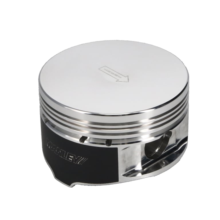 Manley Ford 4.6L/5.4L (3Valve) Flat Top Forged Aluminum 3.572in Bore 0cc Dome Piston Set - 594020C-8