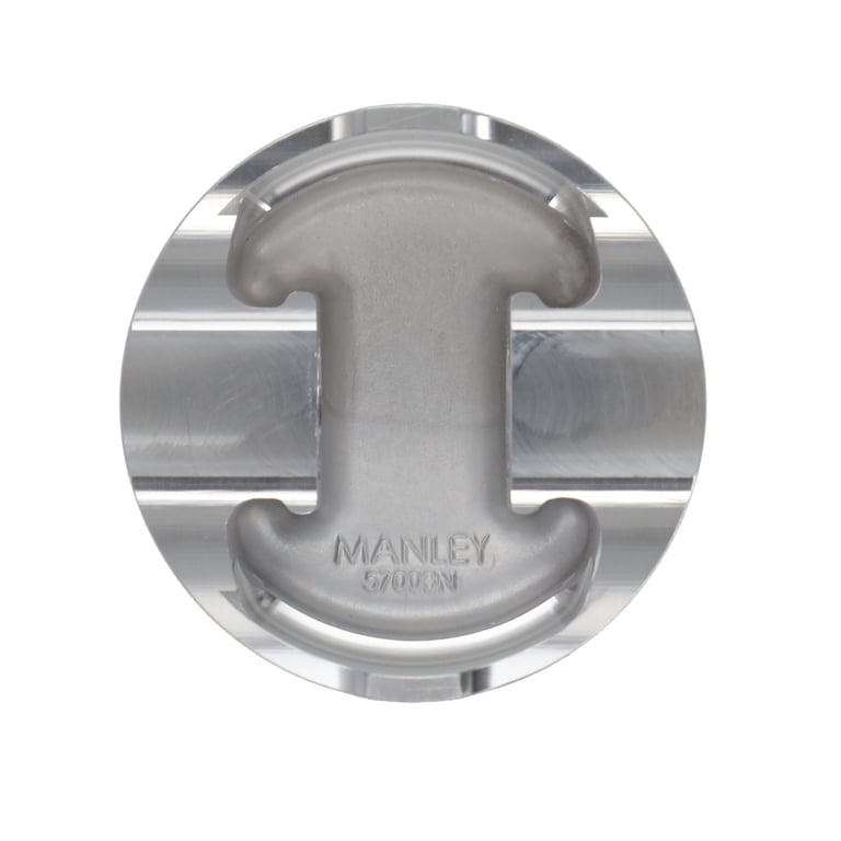 Manley Ford 4.6L/5.4L (3Valve) Flat Top Forged Aluminum 3.572in Bore 0cc Dome Piston Set - 594020C-8