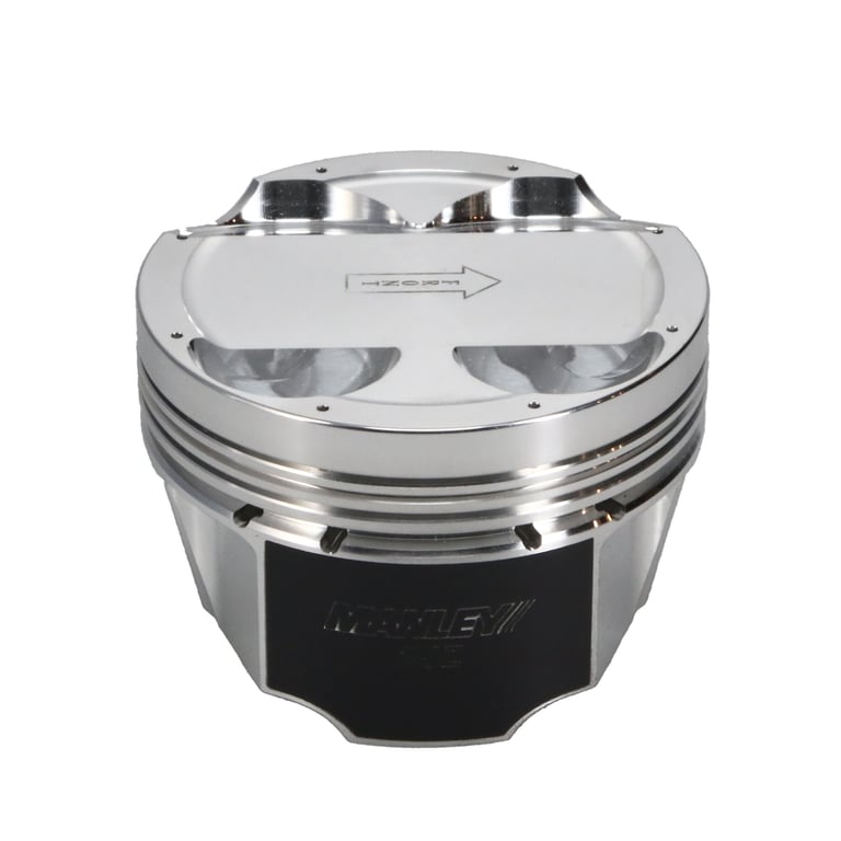 Manley Toyota 2JZGTE 94mm Stroke 86.75mm Bore -6cc Dish 10:1 CR Turbo Tuff Piston Set w/ Rings - 629307CE-6