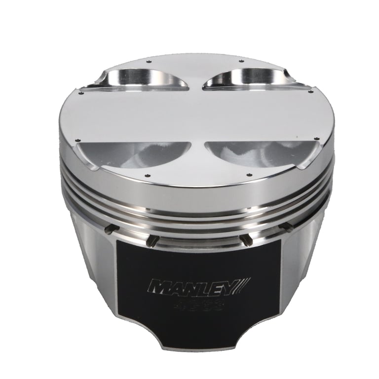 Manley Mitsubishi 4G63/4G63T EVO VIII/IX 85.5mm Bore 10.0:1 Comp Flat Top Pistons w/Rings (ED) - 606405CE-4