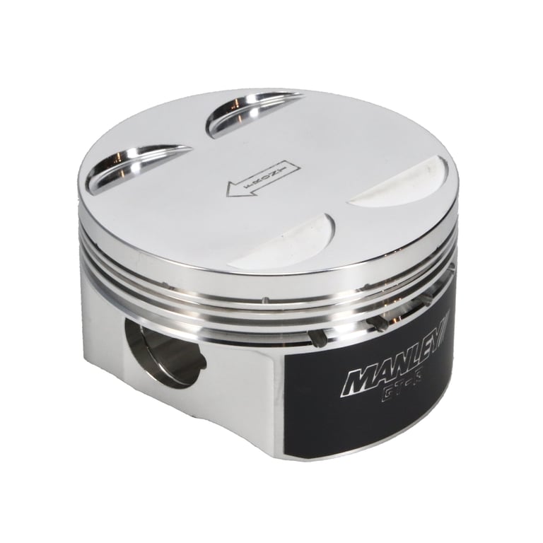 Manley Nissan GTR VR38DETT 99mm Bore 88.4mm Stroke -2cc Dish Turbo Tuff Piston Set w/ Rings - 641010CE-6
