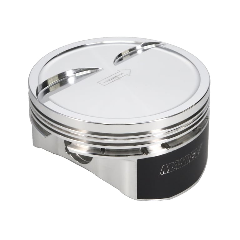 Manley Chevrolet LS Piston Set - 4.065in Bore 1.115in CH, -10.00 CC - 592765CE-8