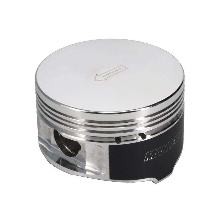 Manley Ford 4.6L/5.4L (3Valve) Flat Top Forged Aluminum 3.572in Bore 0cc Dome Piston Set - 594020C-8