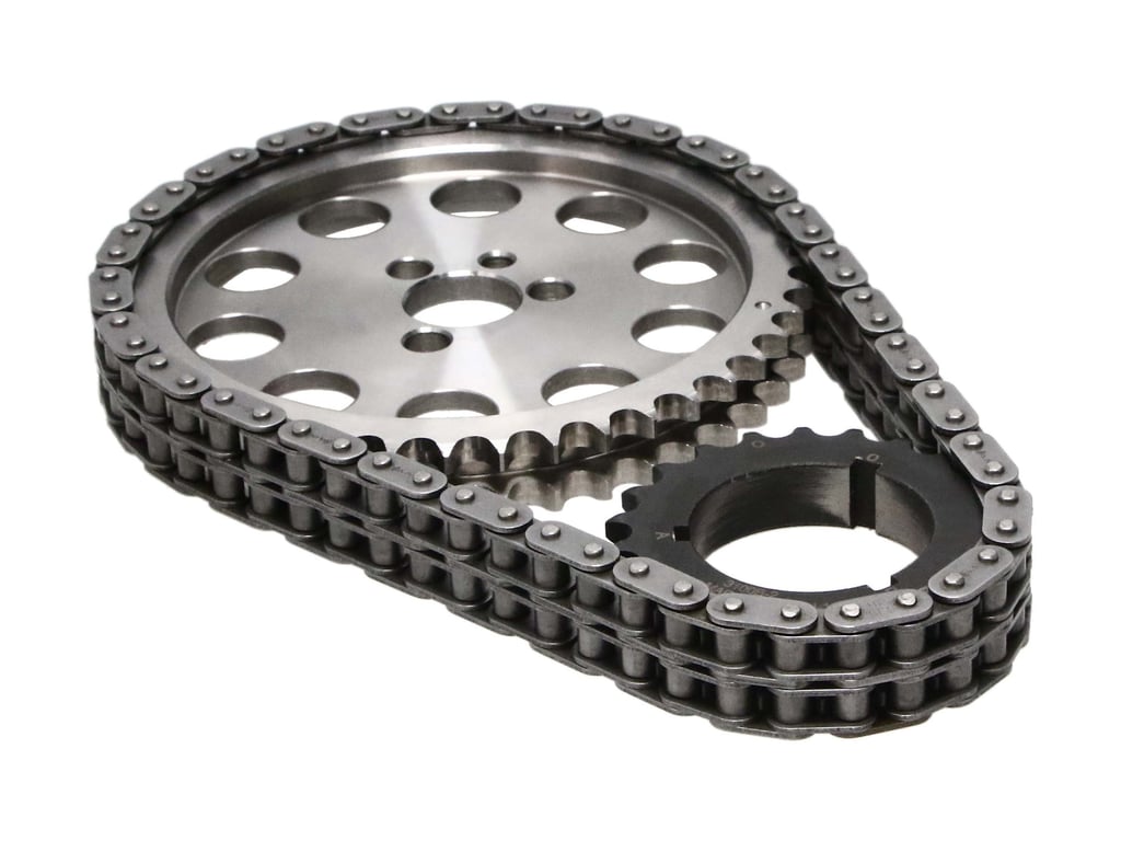 Manley Billet Timing Chain Kit - Small Block Chevrolet - BBC Snout - Brass Shim - 73201