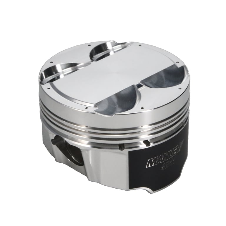 Manley Mitsubishi 4B11 86.5mm Bore 10.0:1 CR +2cc Dome Turbo Tuff Piston Set w/ Rings - 614305CE-4