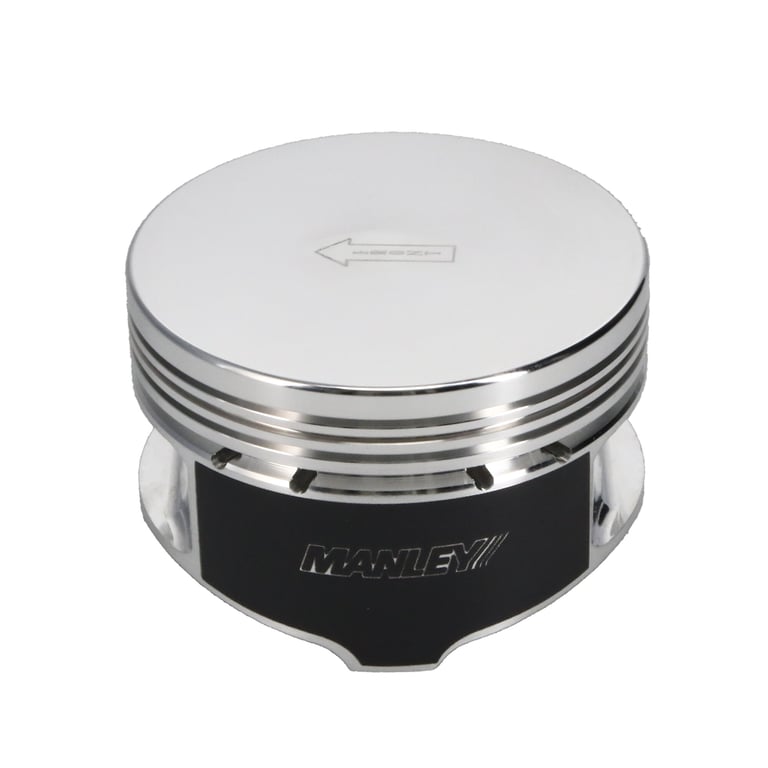 Manley Ford 4.6L/5.4L (3Valve) Flat Top Forged Aluminum 3.572in Bore 0cc Dome Piston Set - 594020C-8