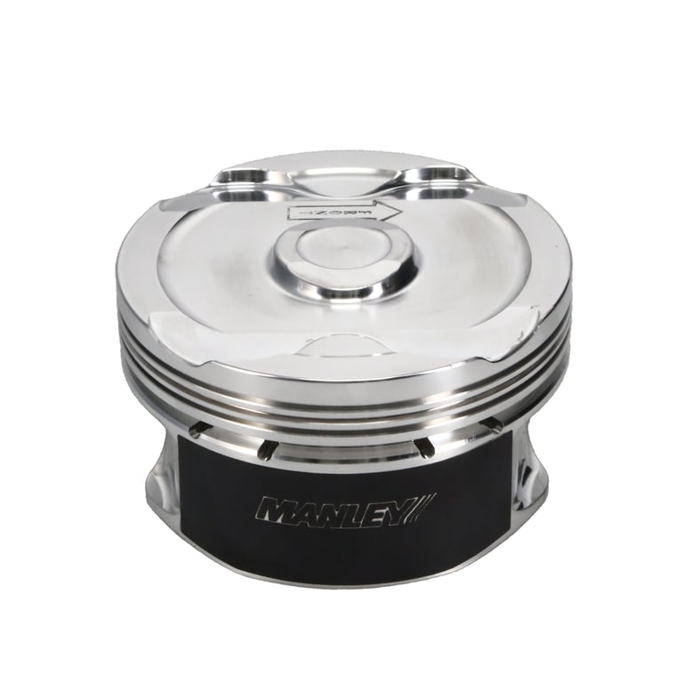 Manley 2018+ Ford Coyote 5.0L DOHC -6cc Dish 3.700in Bore 10:1 CR Platinum Piston Set - 595738C-8
