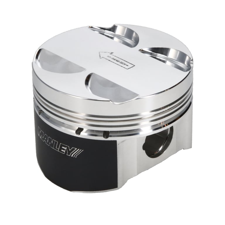 Manley 03-06 Mitsubishi Lancer EVO 85.5mm Bore -8cc Dish Extreme Duty Pistons w/ Rings - 606105CE-4