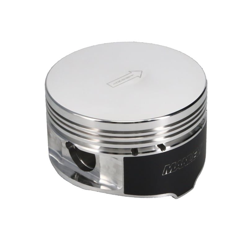 Manley Ford 4.6L/5.4L (3Valve) Flat Top Forged Aluminum 3.572in Bore 0cc Dome Piston Set - 594020C-8