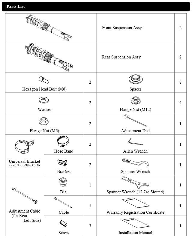 HKS HIPERMAX S AP1 Full Kit - 80330-AH001