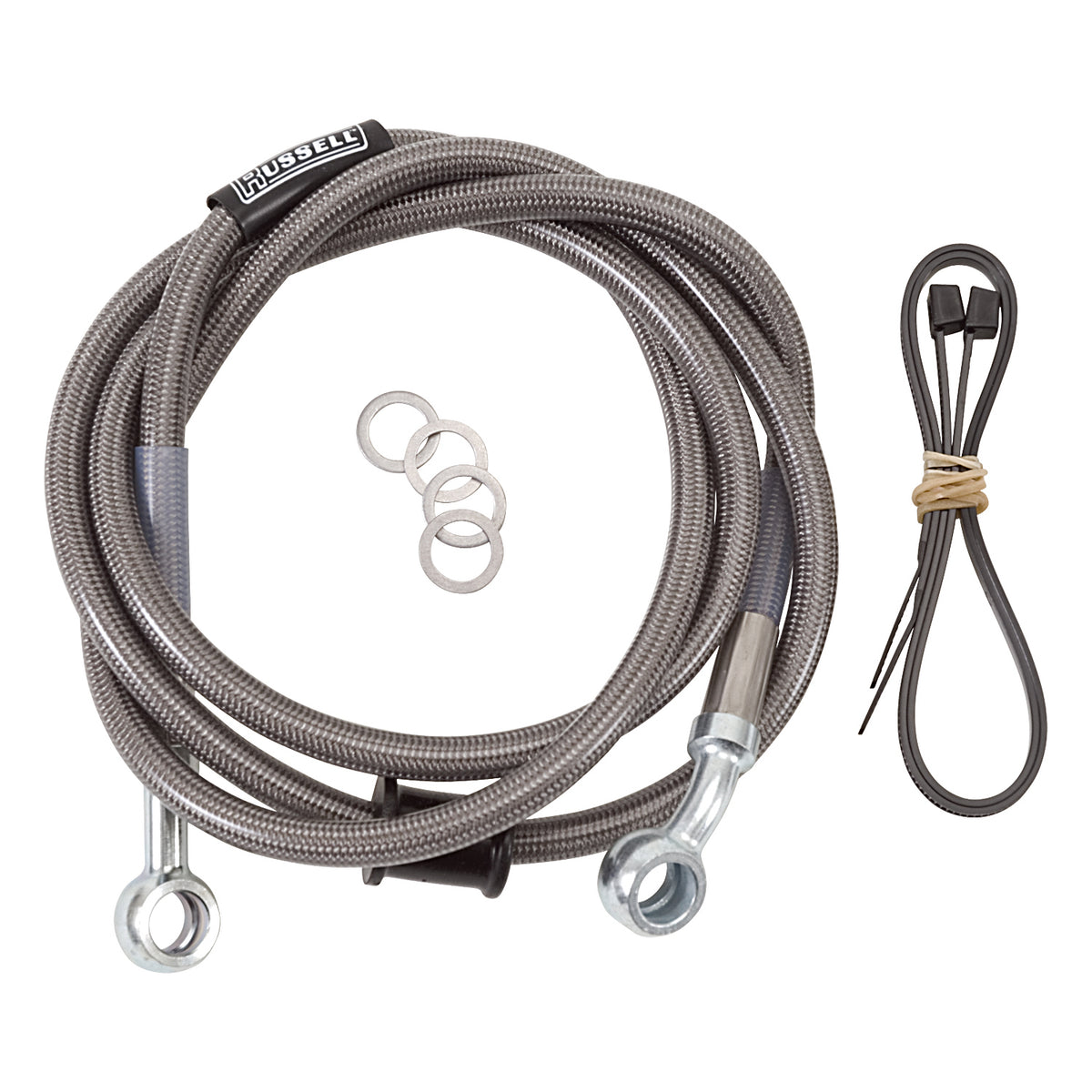 Russell 08-14 Kawasaki KLR650 650cc Cycleflex Off-Road Brake Hose Kit - Front - R08380