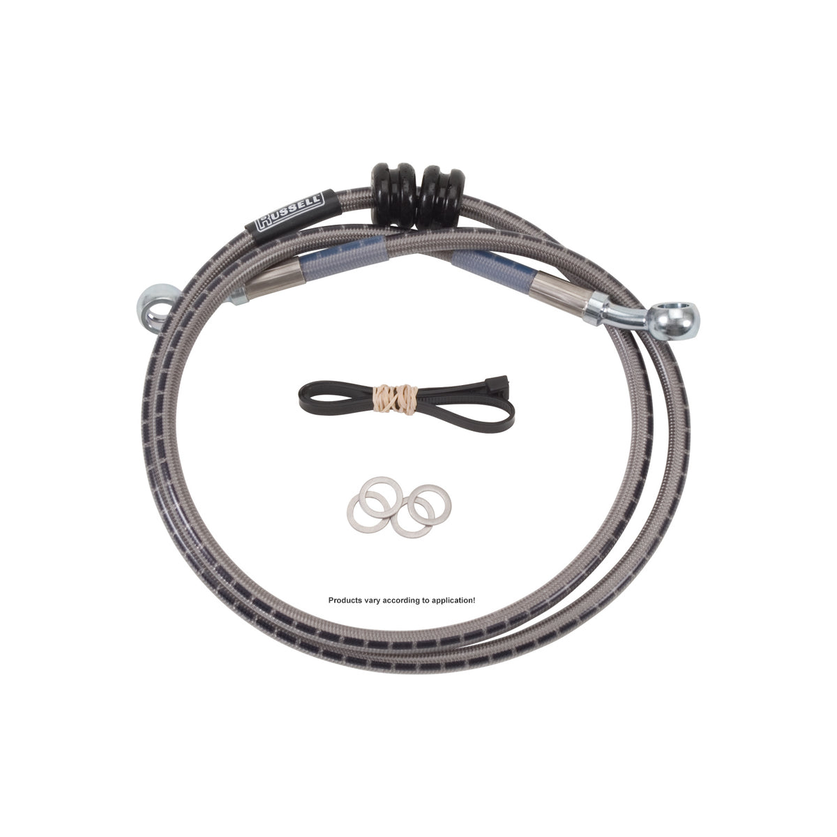 Russell 08-11 Suzuki GSX1300R Hayabusa Cycleflex Two-Line Racer Brake Hose Kit - Front - R08470