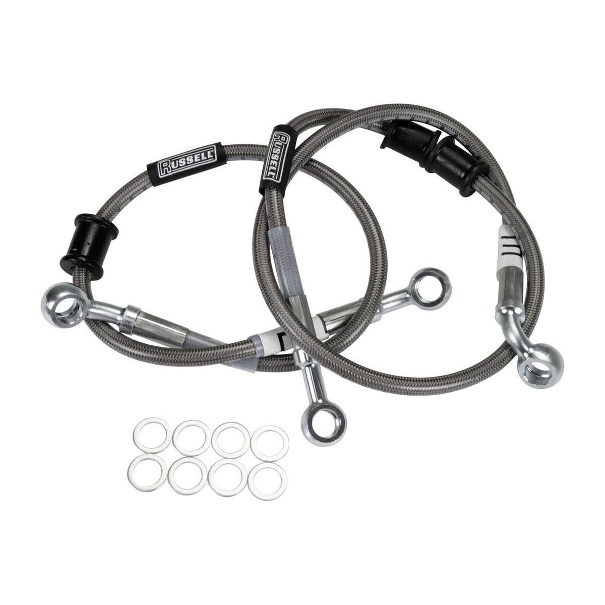 Russell 2005 Suzuki GSX-R1000 Cycleflex Two-Line Racer Brake Hose Kit - Front - R09200