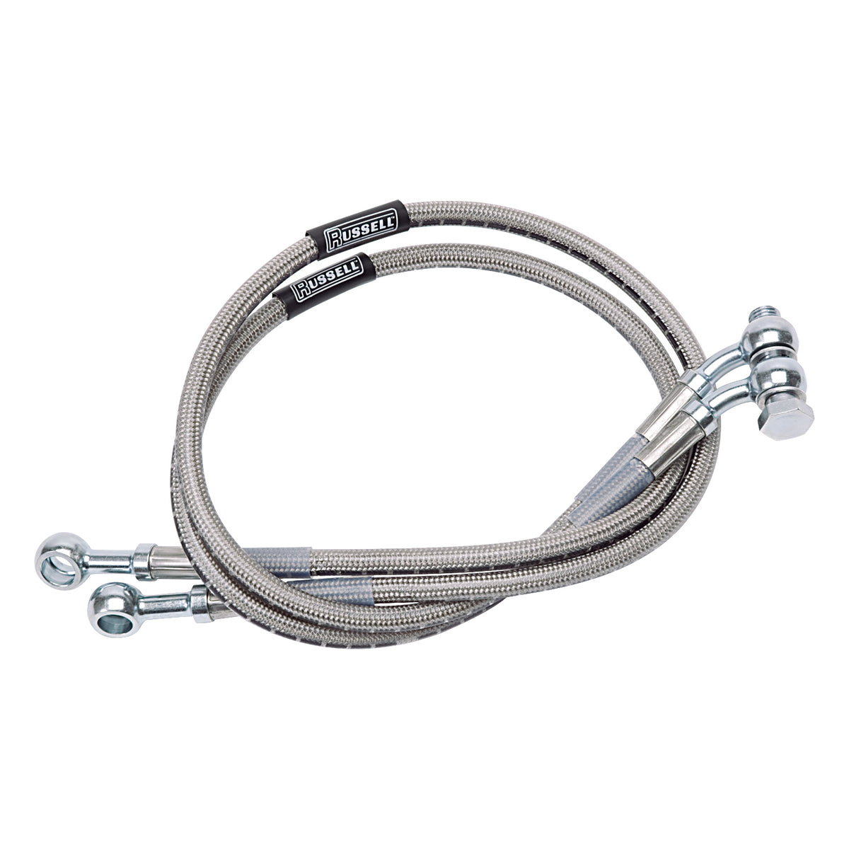 Russell 04-07 Honda CBR1000RR Cycleflex Two-Line Racer Brake Hose Kit - Front - R09380