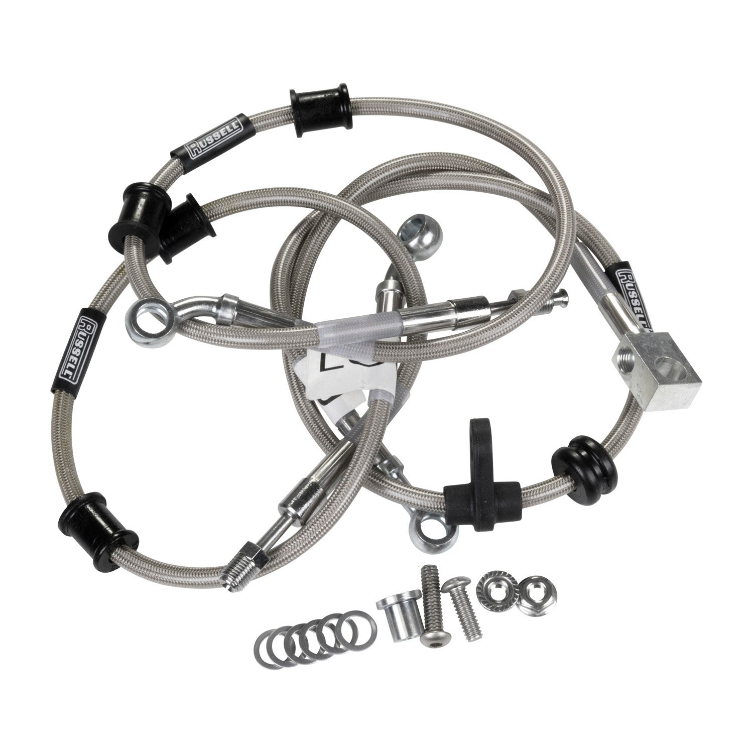 Russell 03-09 Suzuki LTZ400 Quad Sport/Kawasaki KFX400 Cycleflex Sport ATV Brake Hose Kit - Front - R09461