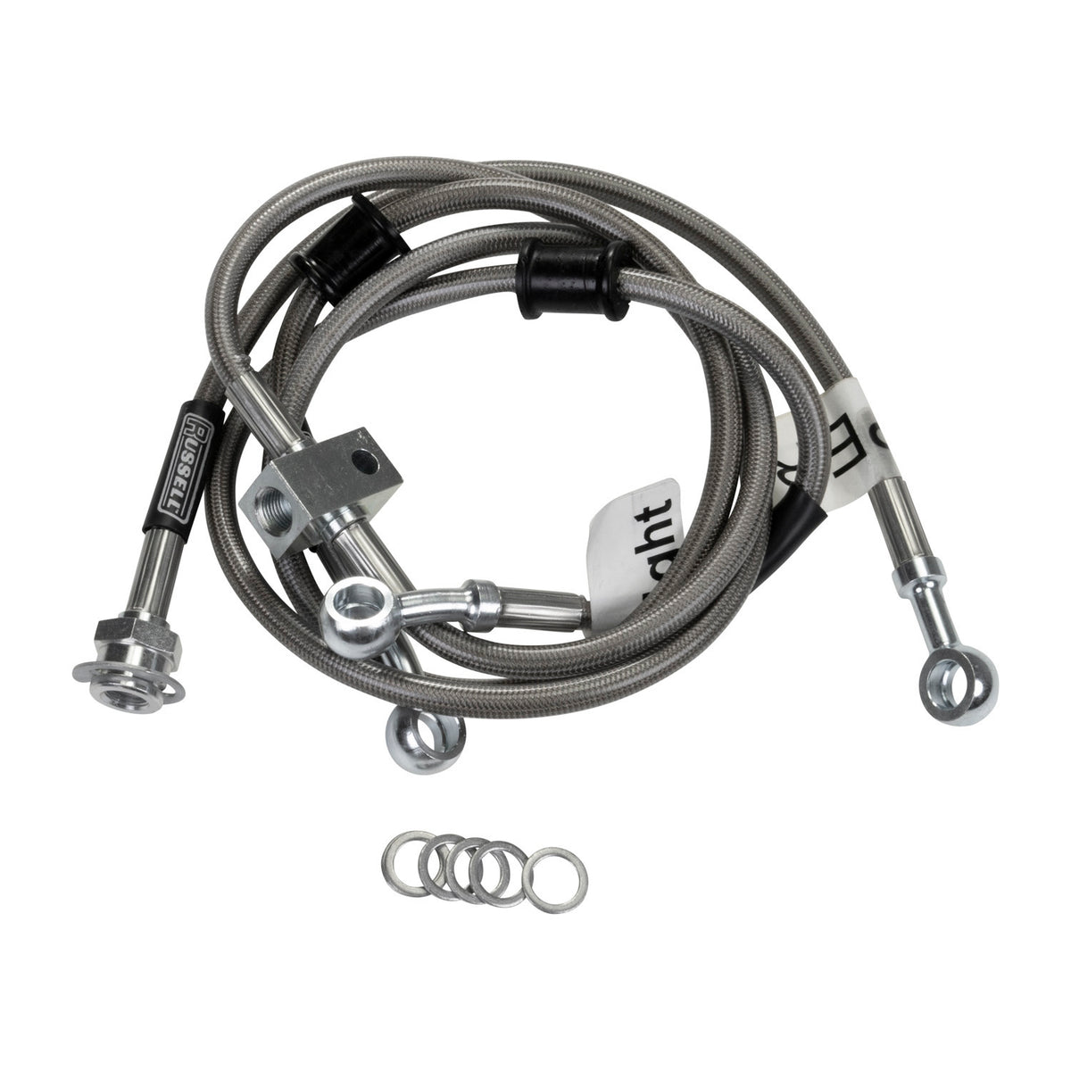 Russell 06-10 Yamaha Raptor 700 +3in Cycleflex Sport ATV Brake Hose Kit - Front - R09467
