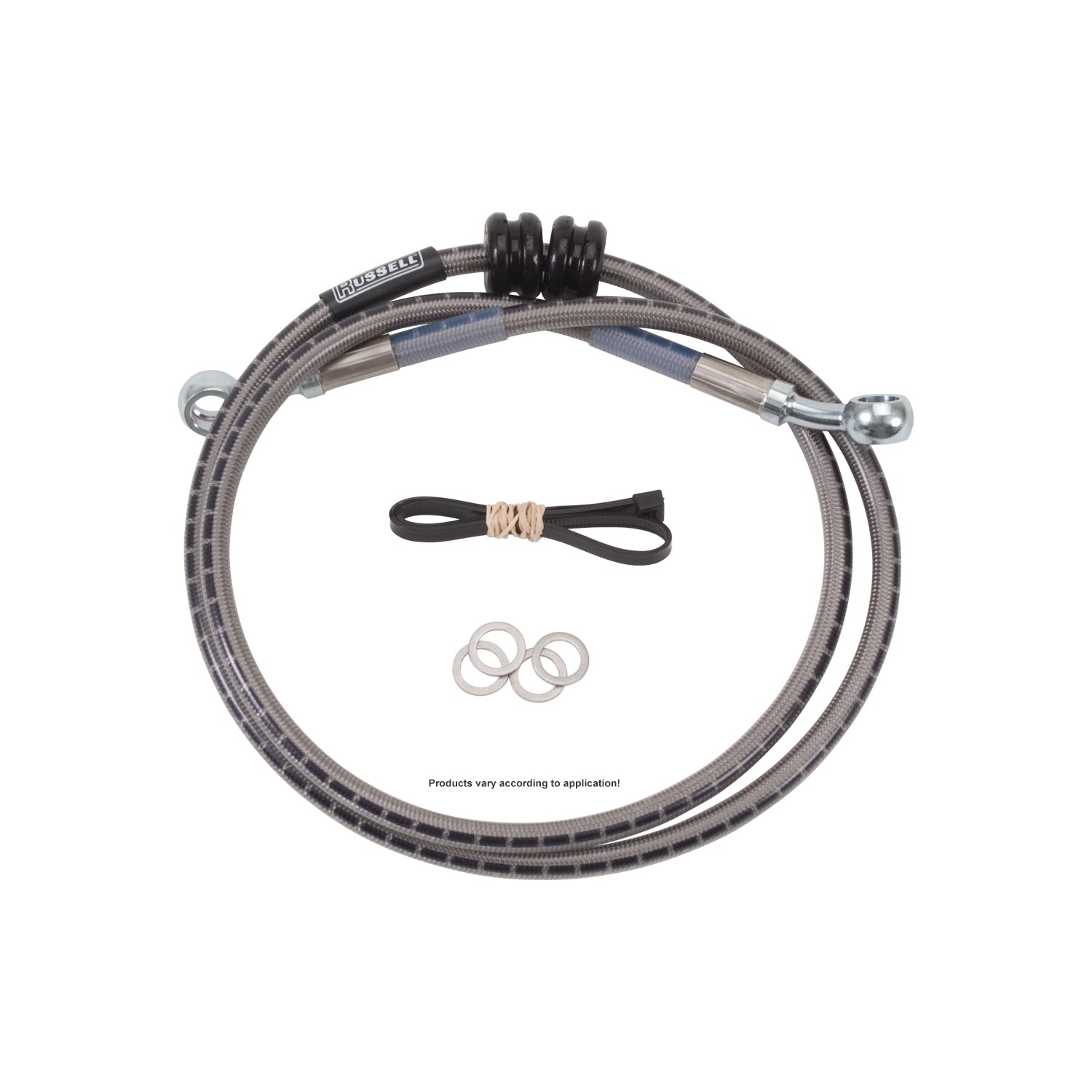 Russell 08-14 Honda CBR1000RR w/o ABS Cycleflex Two-Line Brake Hose Kit - Front - R09552