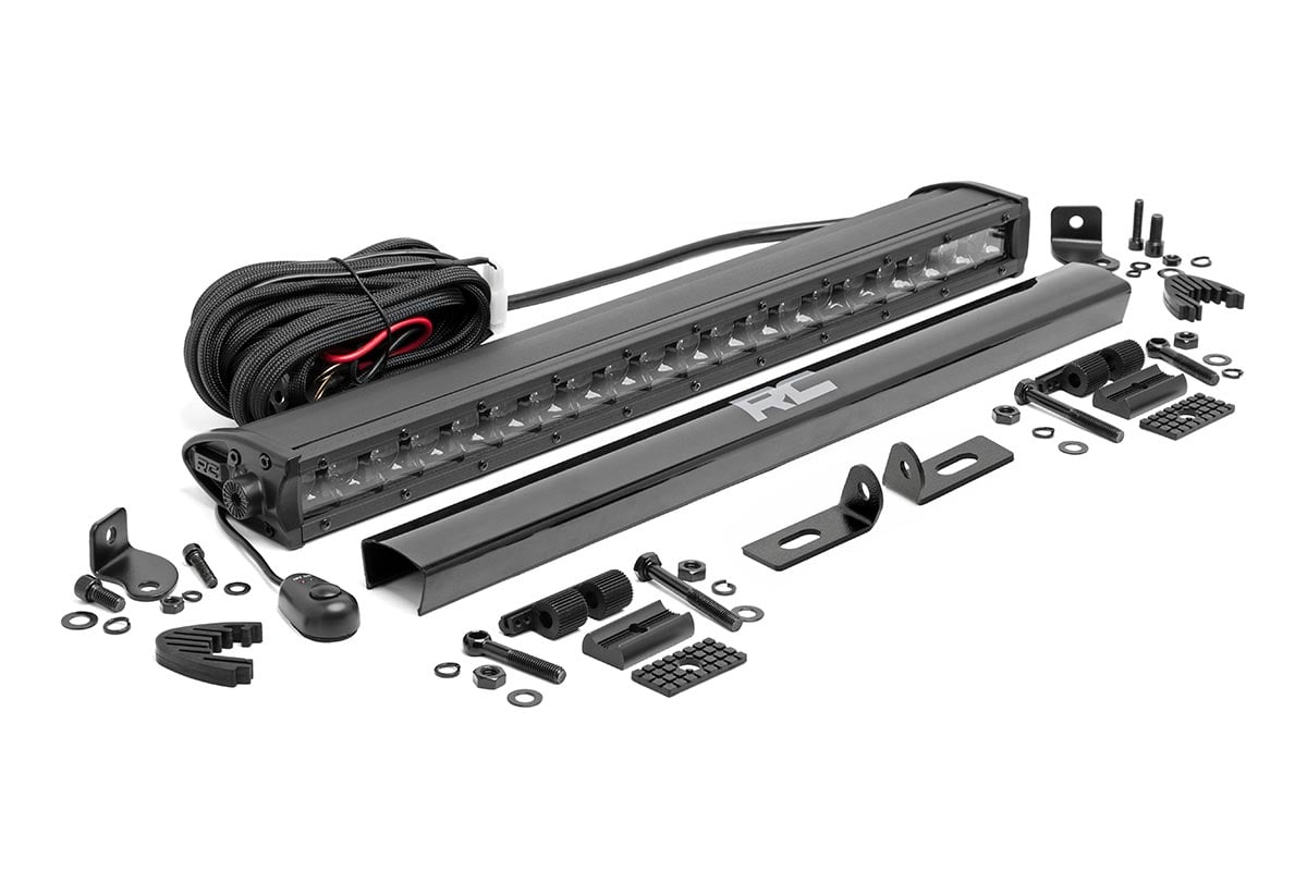 LED Light Kit | Bumper Mount | 20&quot; Black Single Row | Ford Ranger (19-23)