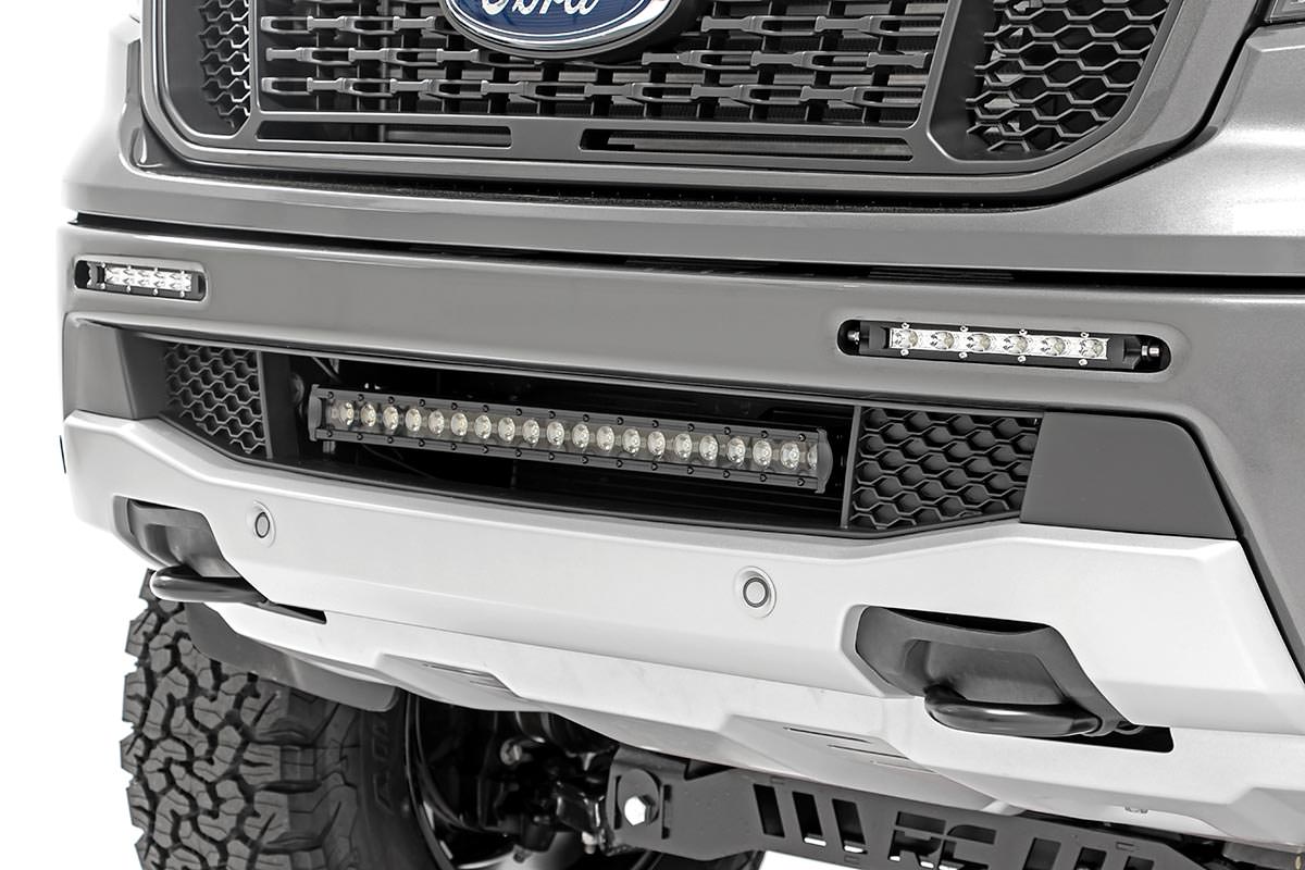 LED Light Kit | Bumper Mount | 20&quot; Chrome Single Row | Ford Ranger (19-23)