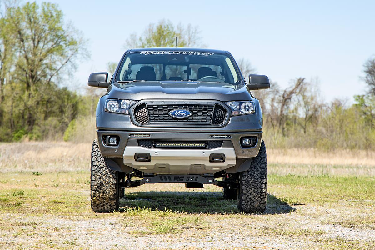 LED Light Kit | Bumper Mount | 20&quot; Black Single Row | Ford Ranger (19-23)
