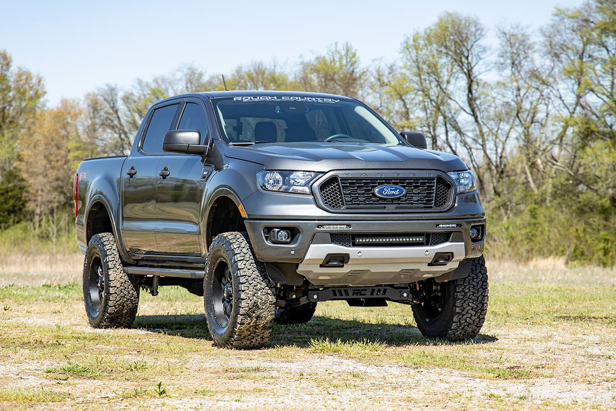 LED Light Kit | Bumper Mount | 20&quot; Black Single Row | Ford Ranger (19-23)