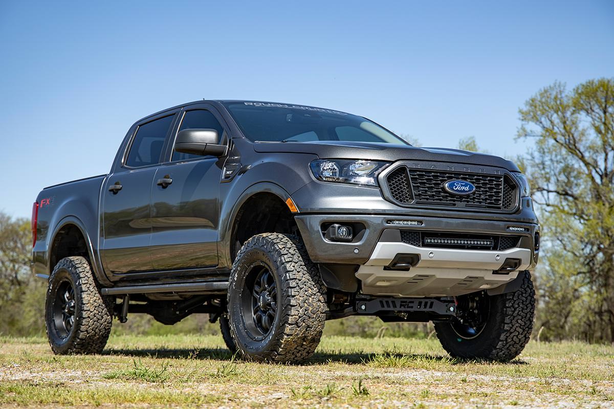 LED Light Kit | Bumper Mount | 20&quot; Black Single Row | Ford Ranger (19-23)