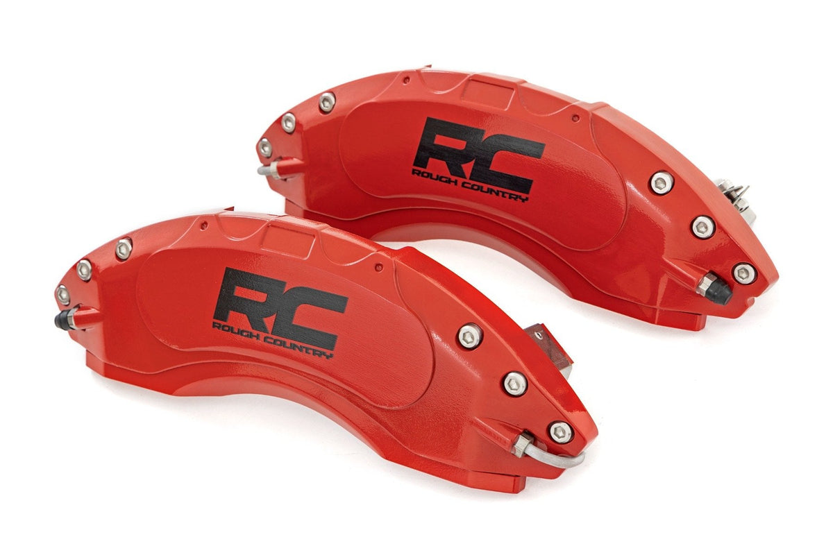 Rough Country - Caliper Covers | Front and Rear | Red | Jeep Gladiator JT 4WD (2020-2026) - 71142A